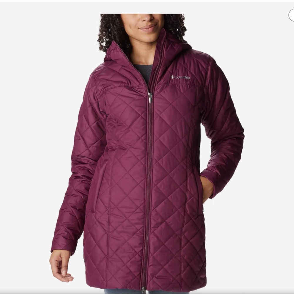 Columbia Women’s Copper Crest Long Jacket Coat. Marionberry Purple Size XXL NEW!
